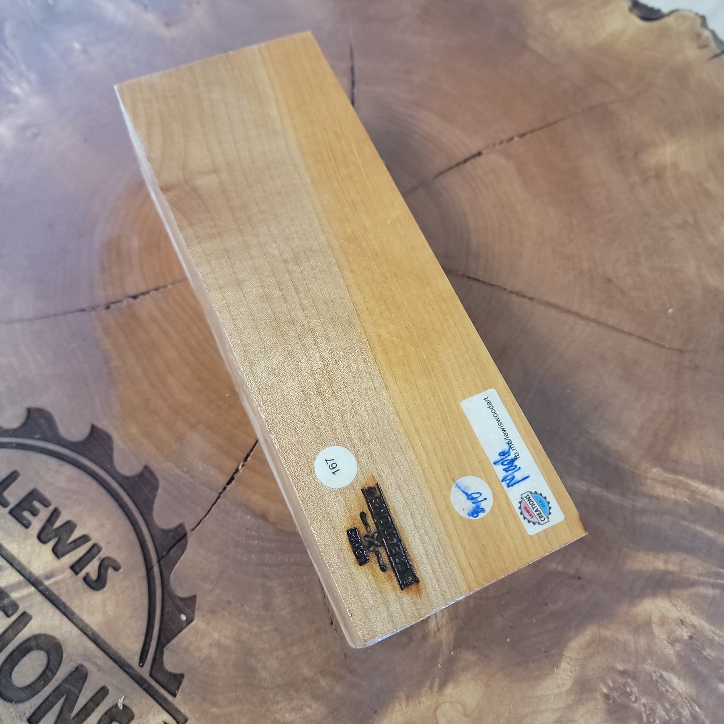 Maple figured wood block #909