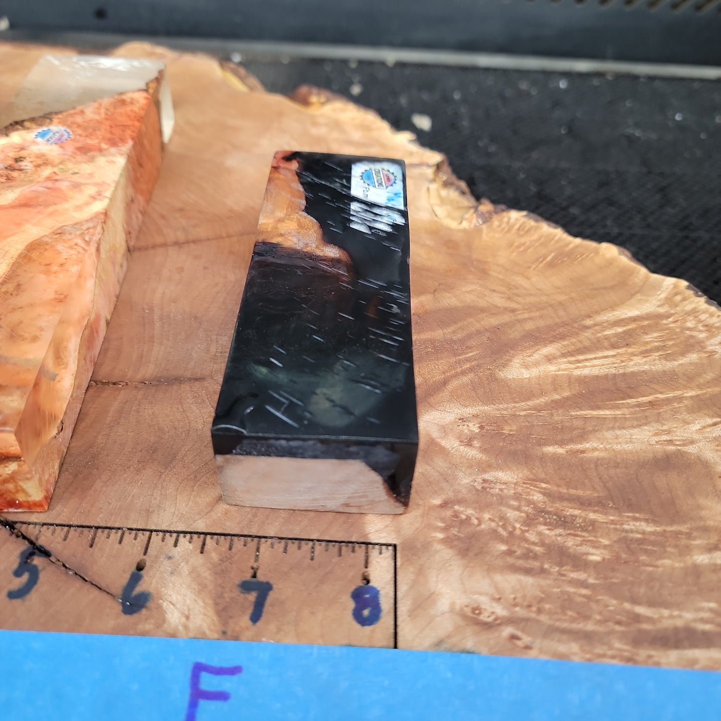 Stabilized knife handle scales wood turning wooden blocks #938