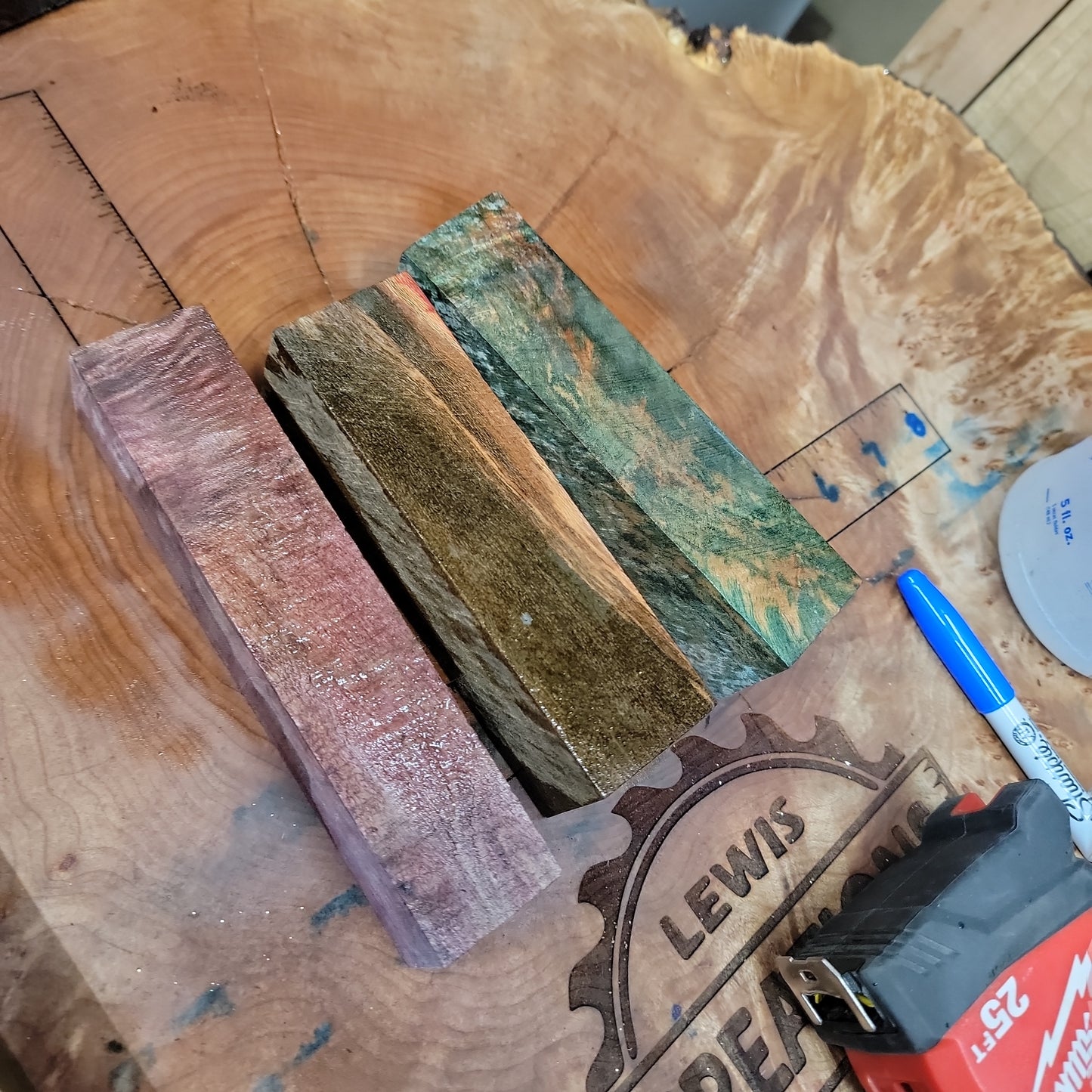 Stabilized turning blanks A-E #257