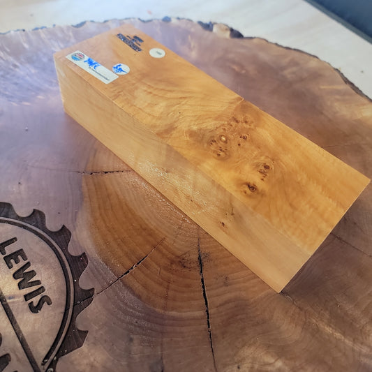 Figured maple turning block for handles #919