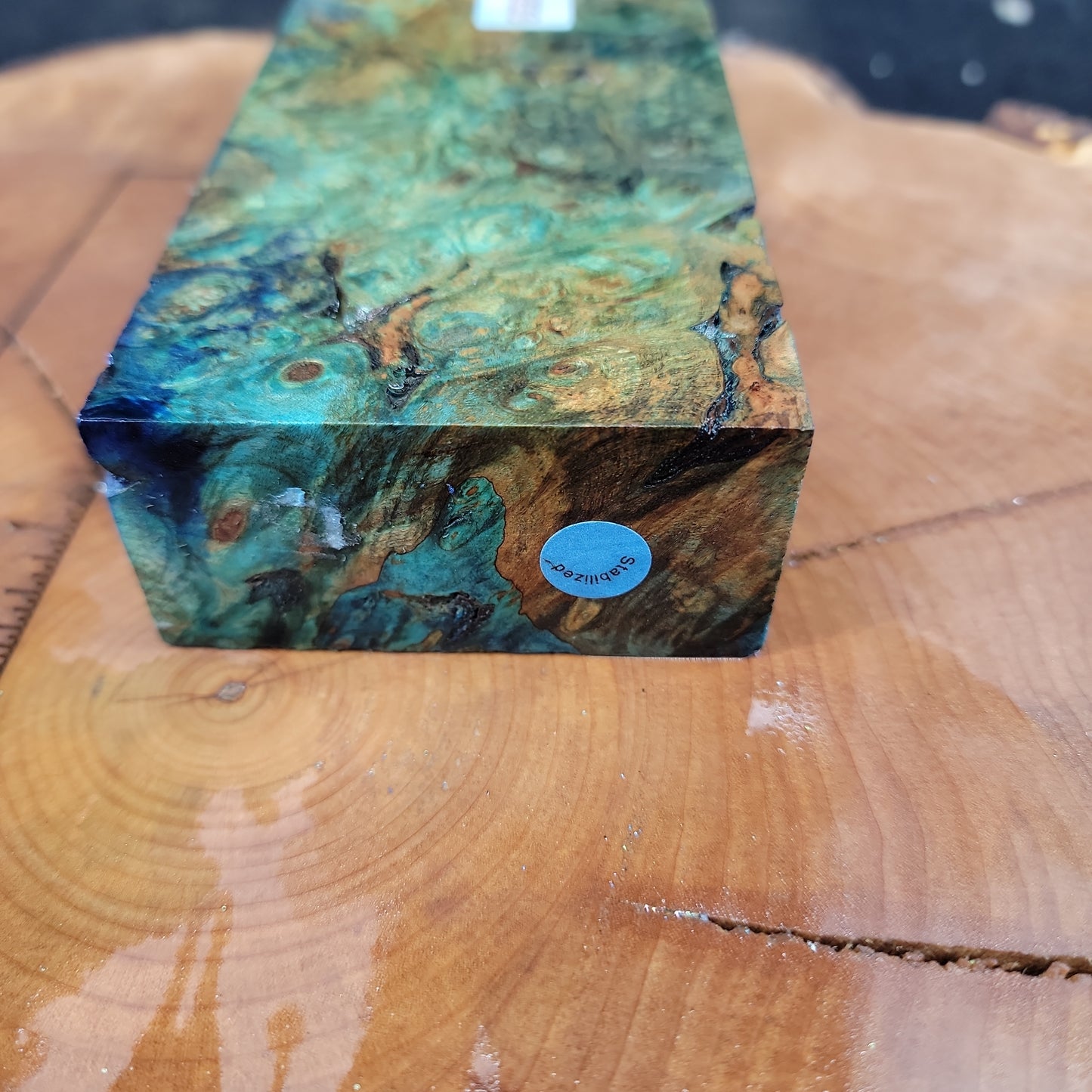 Beautiful stabilizes Maple Burl knife scale wood turning blank pen blank #932