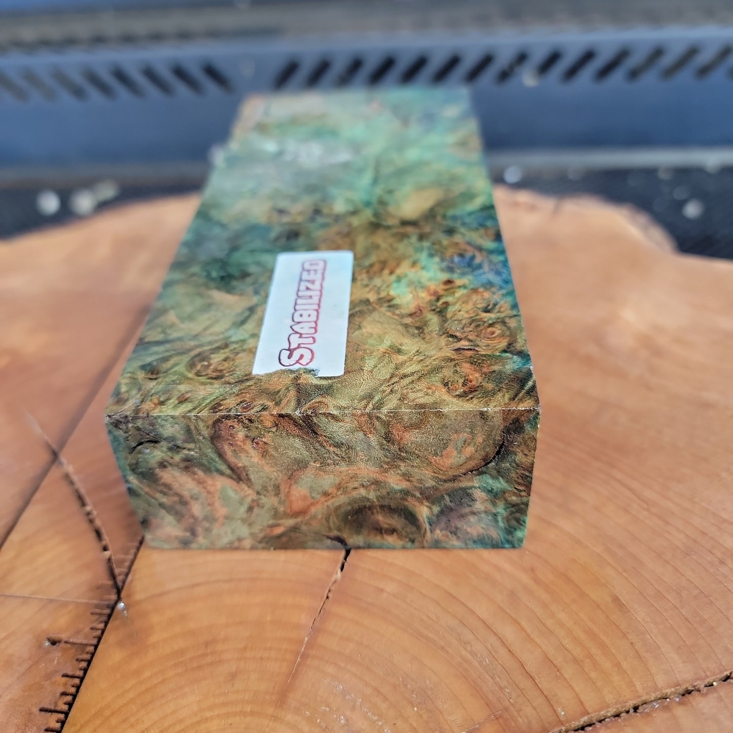 Beautiful stabilizes Maple Burl knife scale wood turning blank pen blank #932