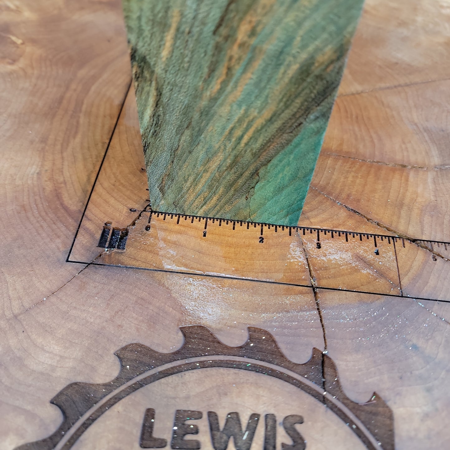 Stabilized maple 🍁 burl knife scale wood turning handle blank block #934