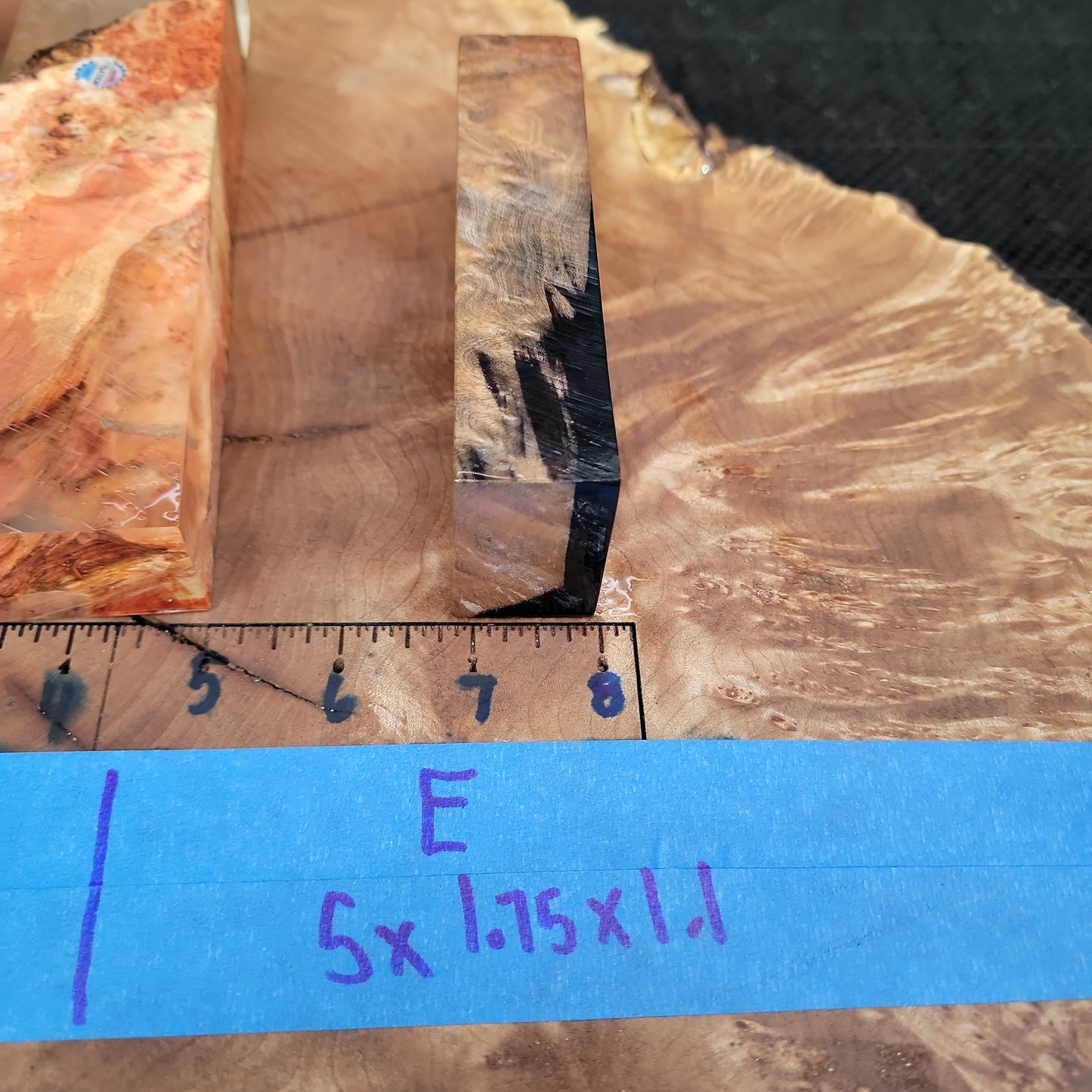 Stabilized knife handle scales wood turning wooden blocks #938