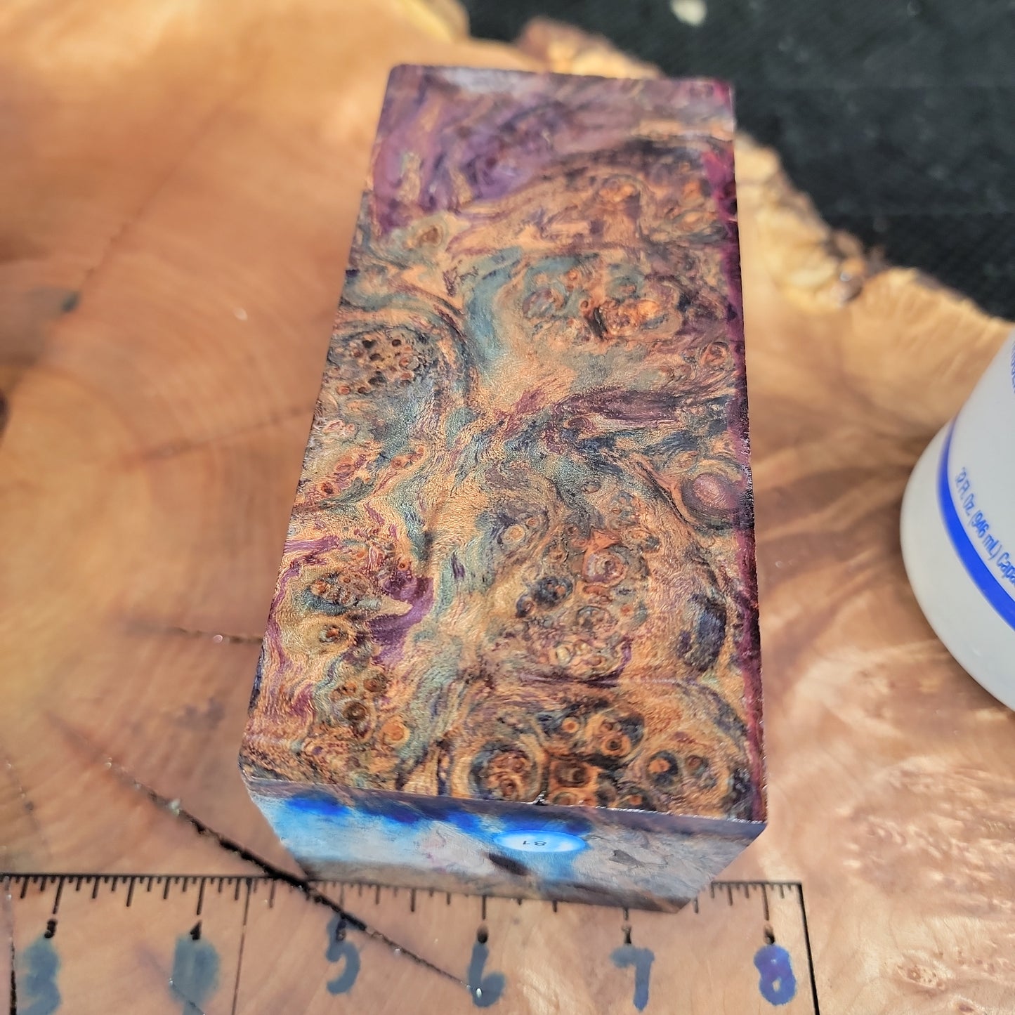 Stabilized knife handle scales wood turning wooden blocks #939