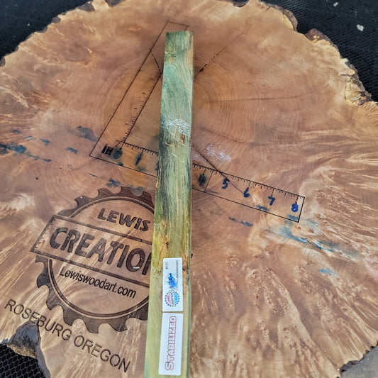 Stabilized sycamore short pool cue stick blank wood turning wood working #942