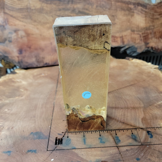 Salted maple hybrid knife handle scales #449