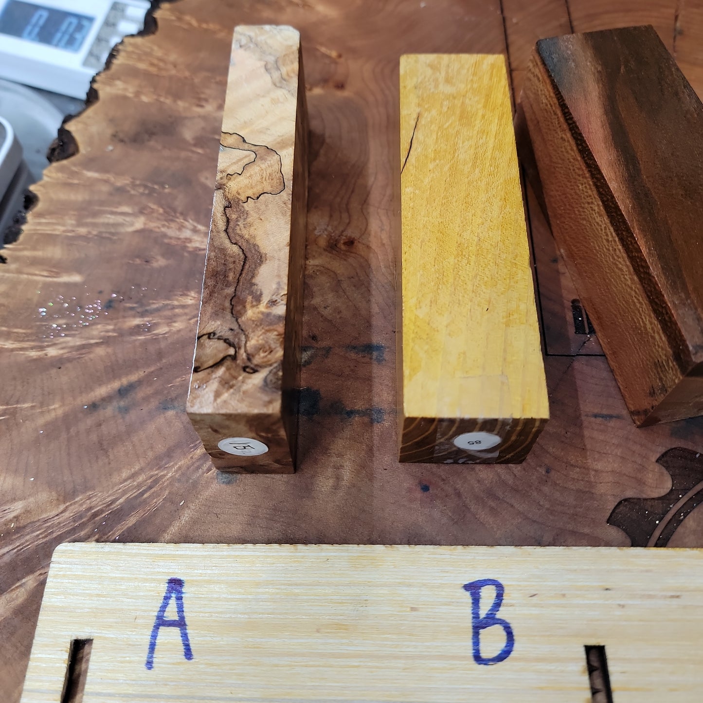 Stabilized turning blanks A-E #258