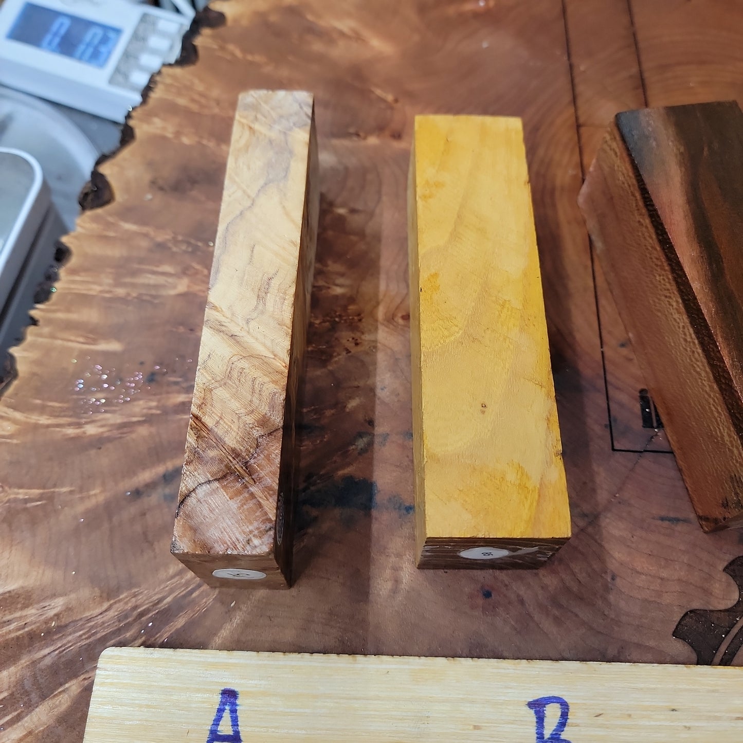 Stabilized turning blanks A-E #258