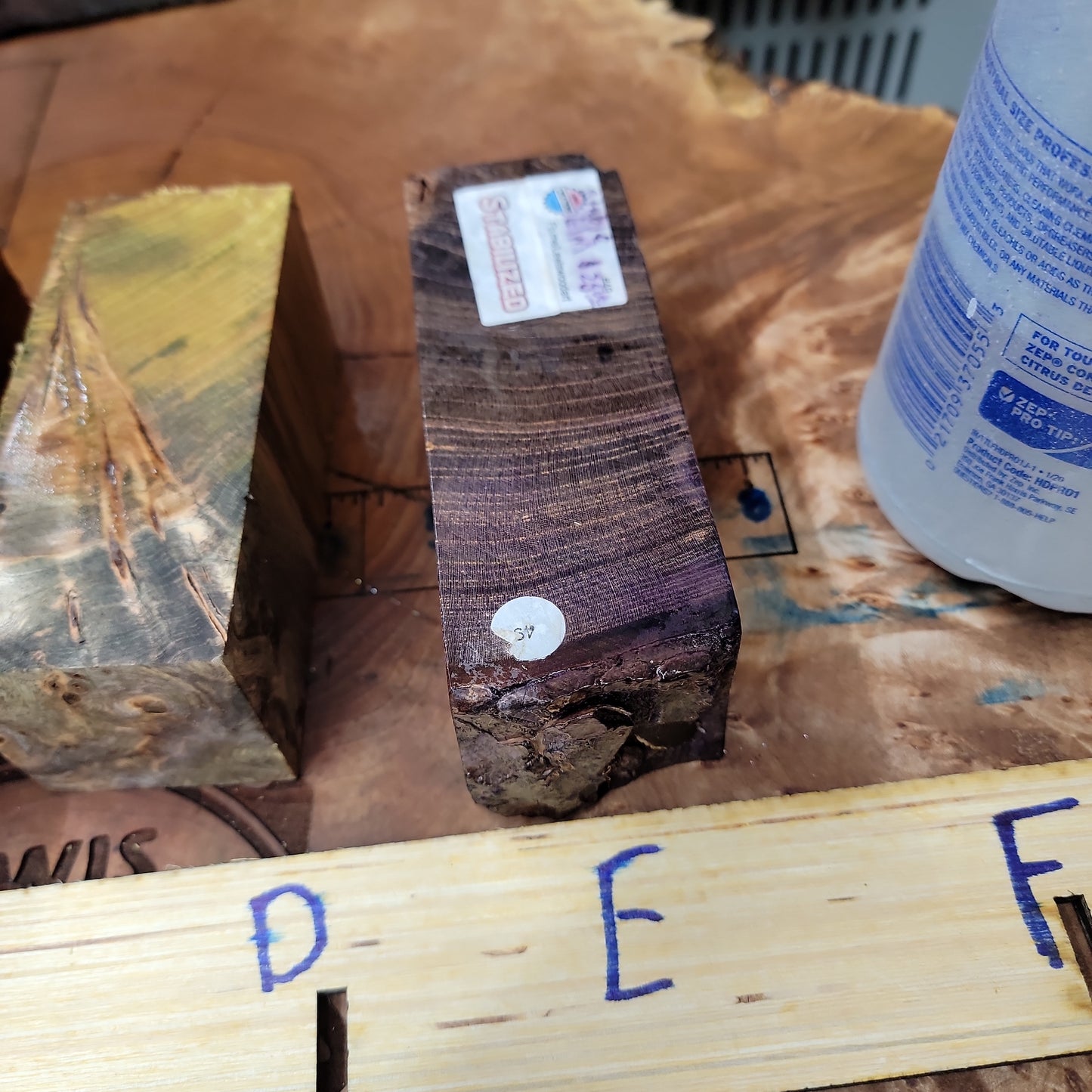 Stabilized turning blanks A-E #258