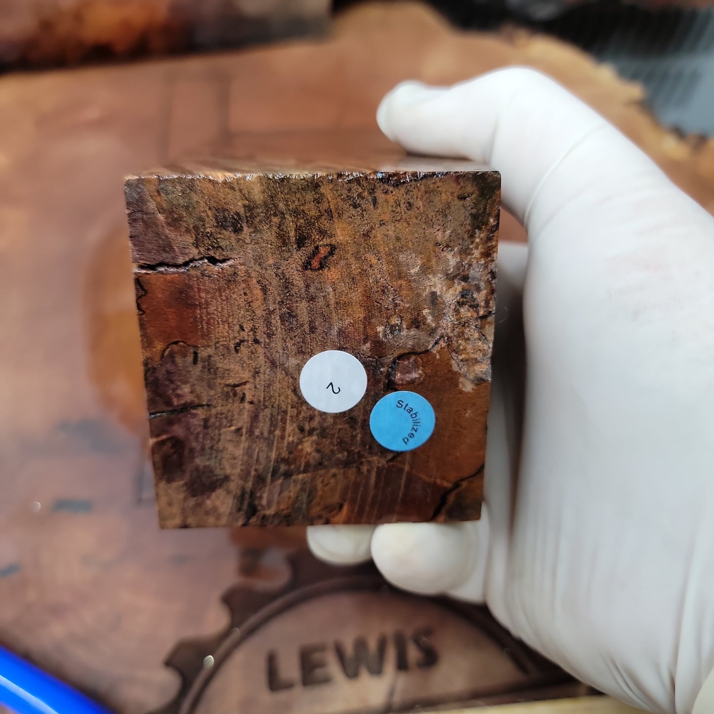 Stabilized driftwood burl resin woodturning woodworking  #959
