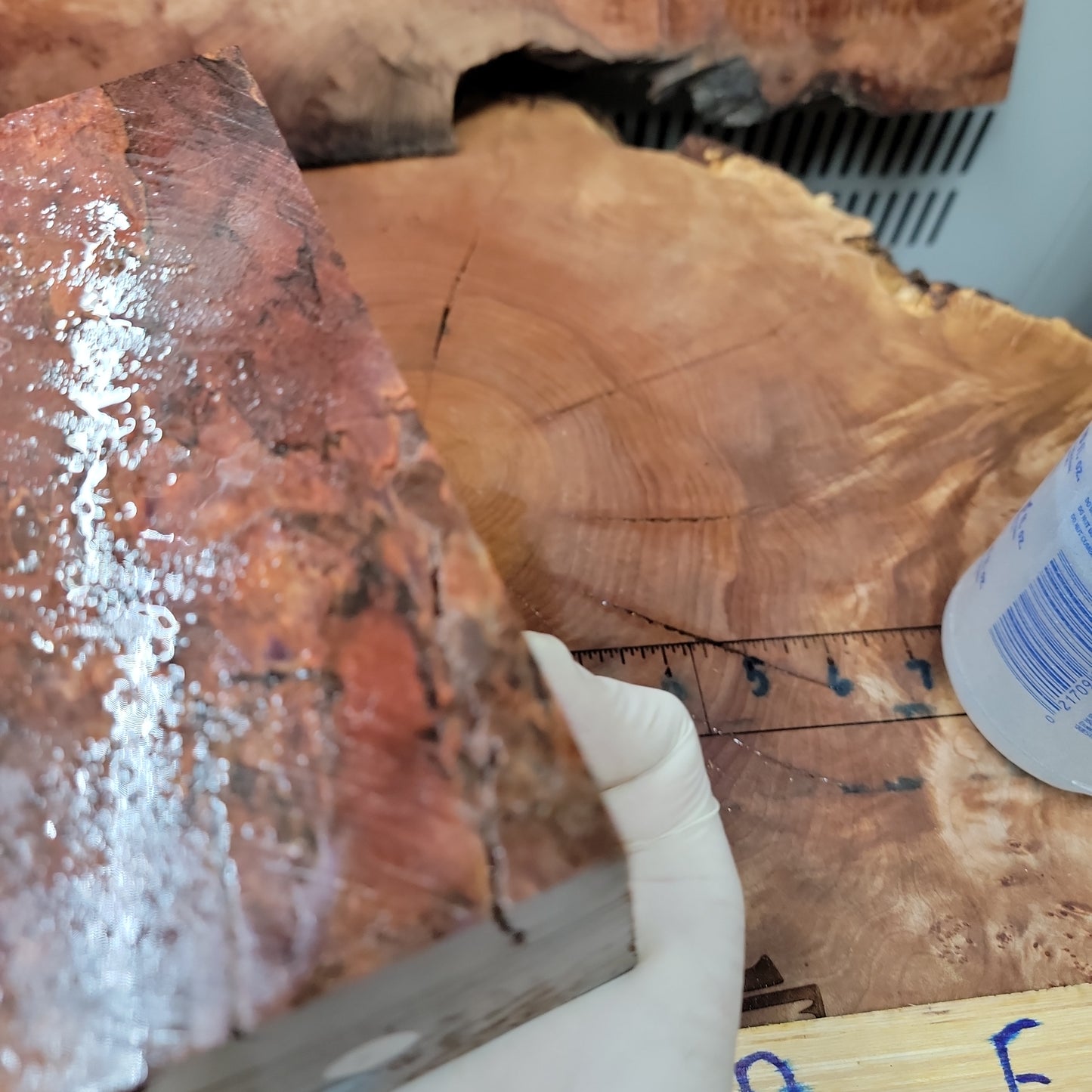 Stabilized driftwood burl resin woodturning woodworking  #959