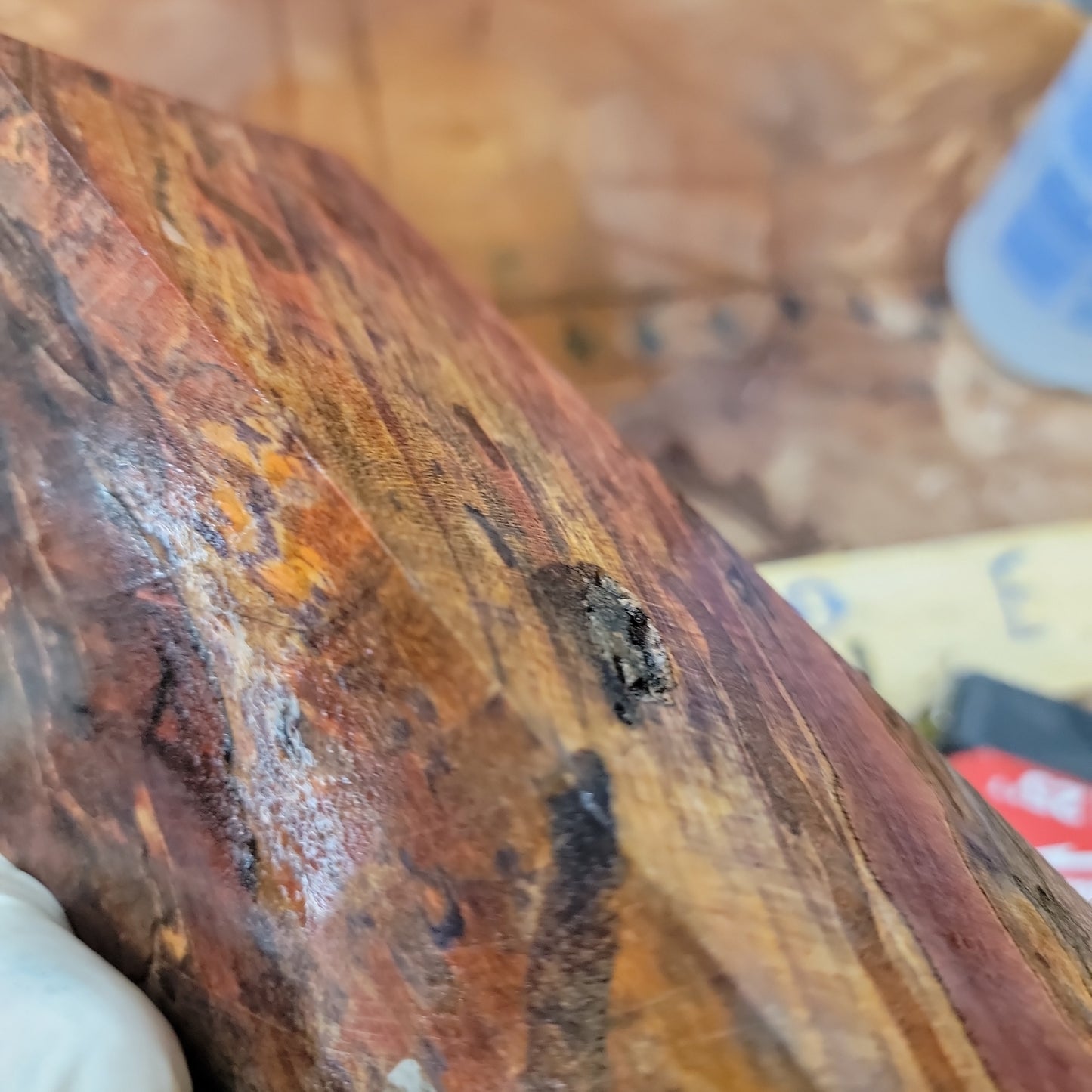Stabilized driftwood burl resin woodturning woodworking  #959