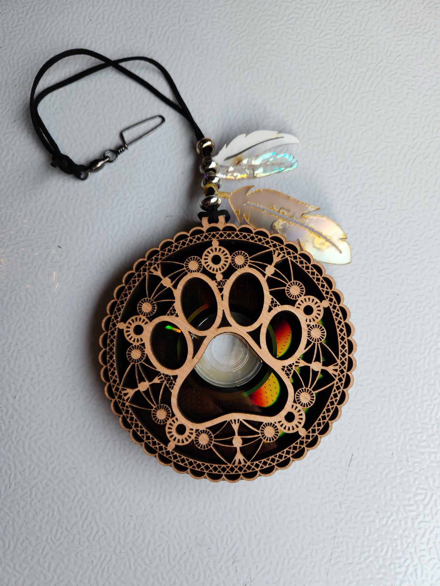 Dog Paw DVD Suncatcher